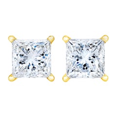 Baby Petite Ohrstecker, 14 Karat Gelbgold 1/5 Karat Diamant