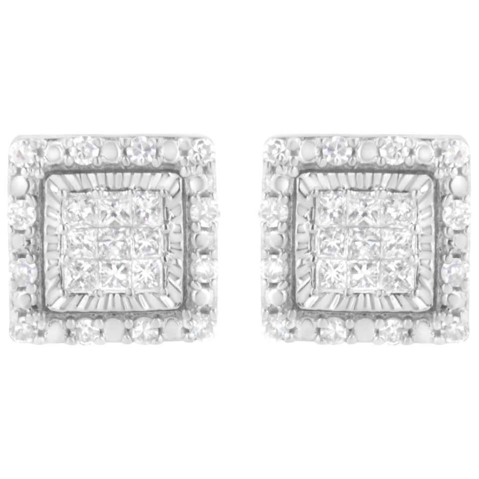 Princess cut diamond earrings tiffany's Clearance