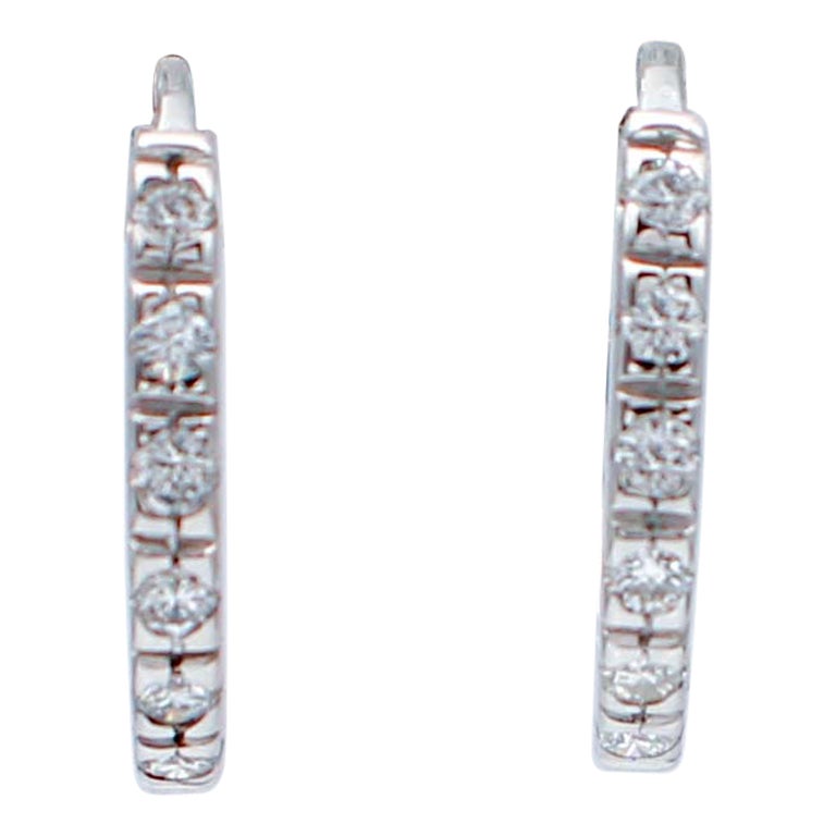 Diamants, anneaux en or blanc 18 carats en vente