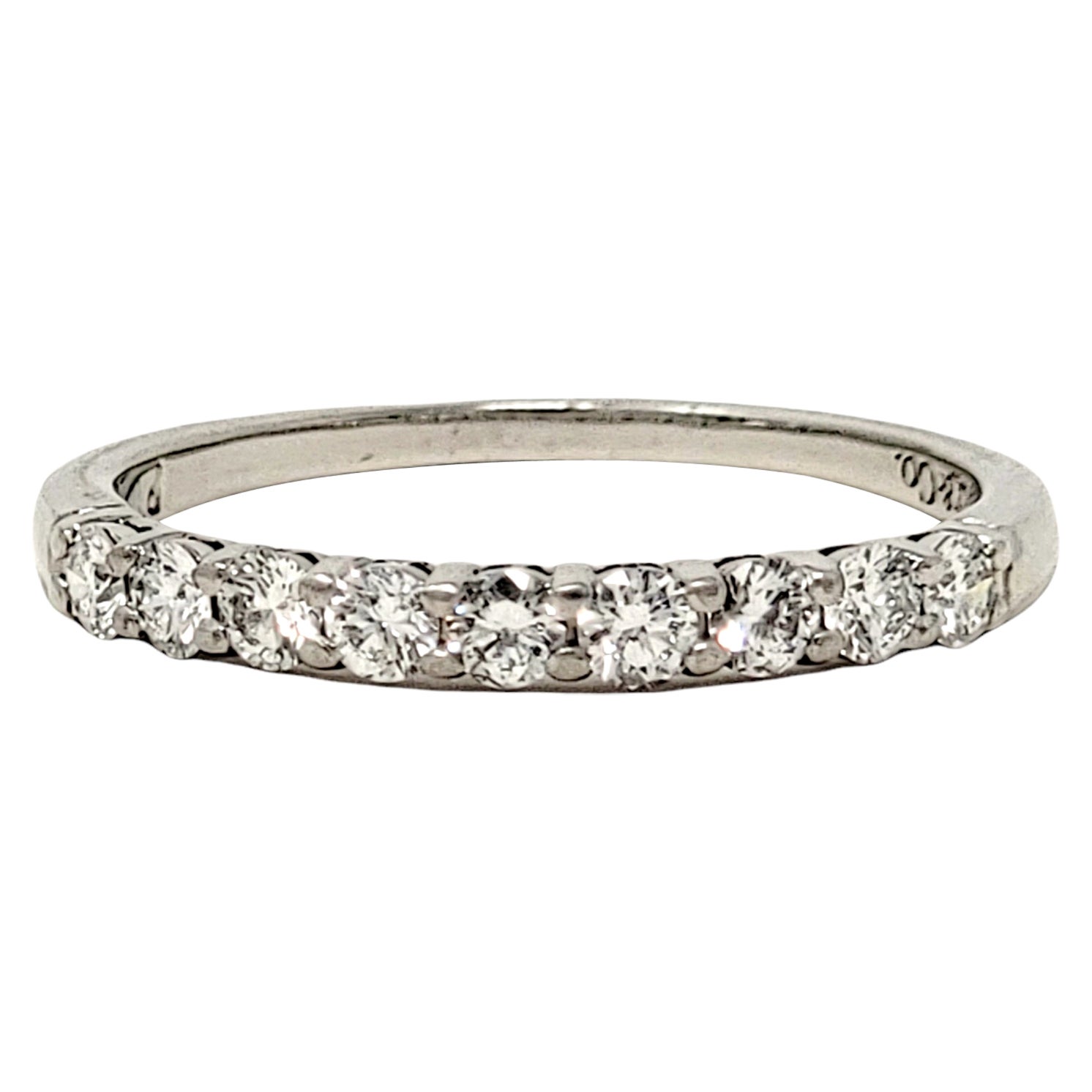 Tiffany & Co. Embrace Semi-Eternity 9 Round Diamond Band Ring in Platinum