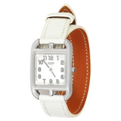 Hermès Montre Cape Cod CC1.210 pour femme en acier inoxydable