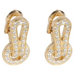 Cartier Agrafe Diamant-Ohrringe aus 18 Karat Gelbgold 1,24 Karat