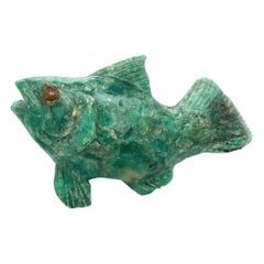 Vintage House of Diamonds Rare Collectible 500+Carat Emerald Fish