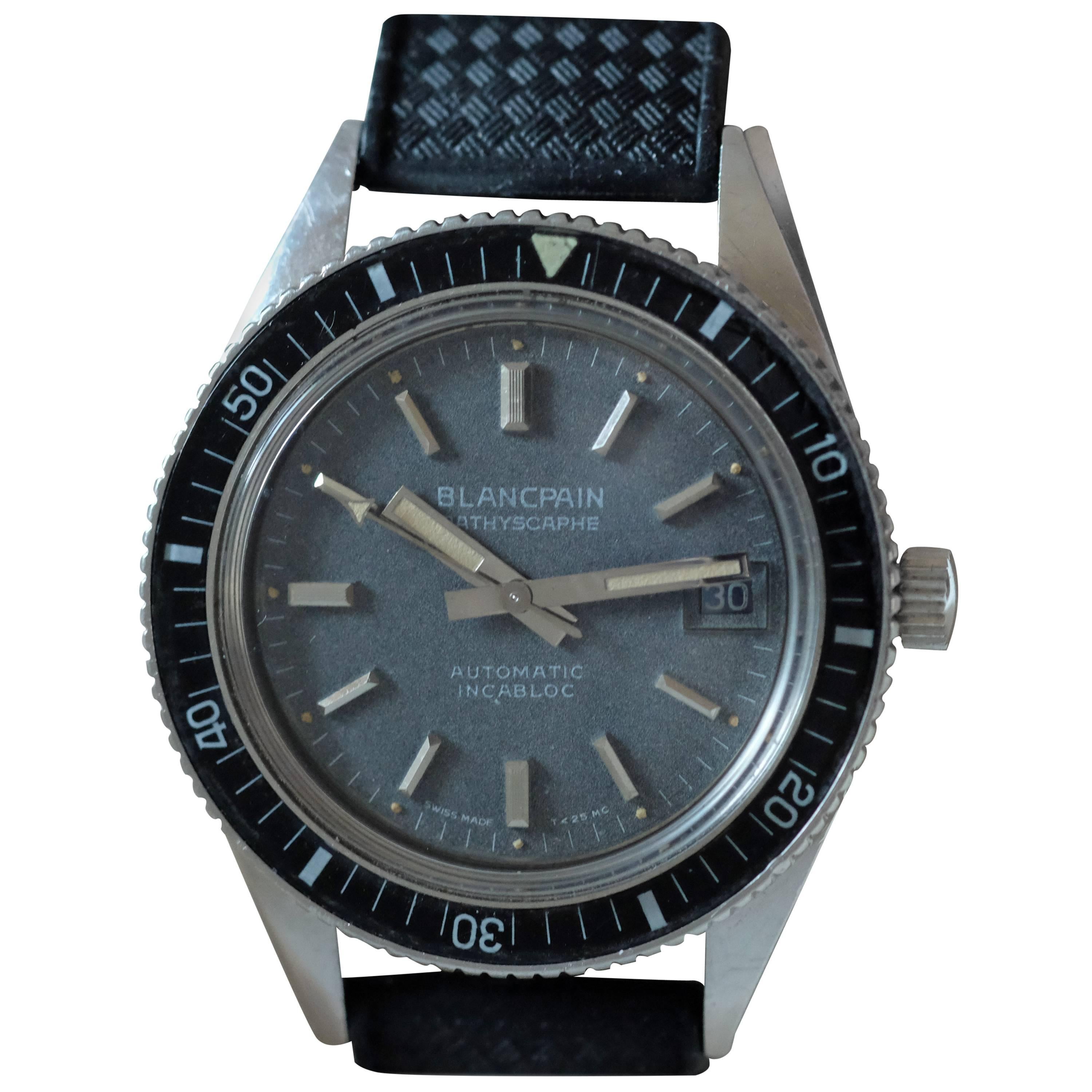 Blancpain Stainless Steel Bathyscaphe Diver's Automatic Wristwatch
