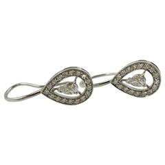 Boucheron Diamond Gold Ava Pear Shaped Earrings