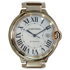 Cartier Rose Gold Ballon Large Automatic Wristwatch Ref W69006Z2