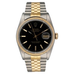 Rolex Datejust 16233 Black Dial Men's Watch