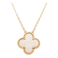 Van Cleef & Arpels Alhambra Mother of Pearl Gold Pendant
