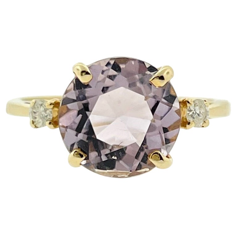 Round Amethyst Ring For Sale at 1stDibs