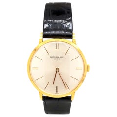 Patek Philippe Calatrava 3468 33mm 18k Yellow Gold Hand-Wind 1960s Vintage Watch