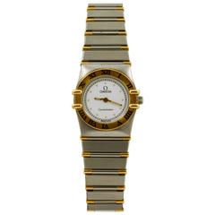Omega Yellow Gold Stainless Steel Constellation Wristwatch