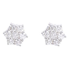 Orecchini in oro bianco 18 carati con diamante da 2,25 carati