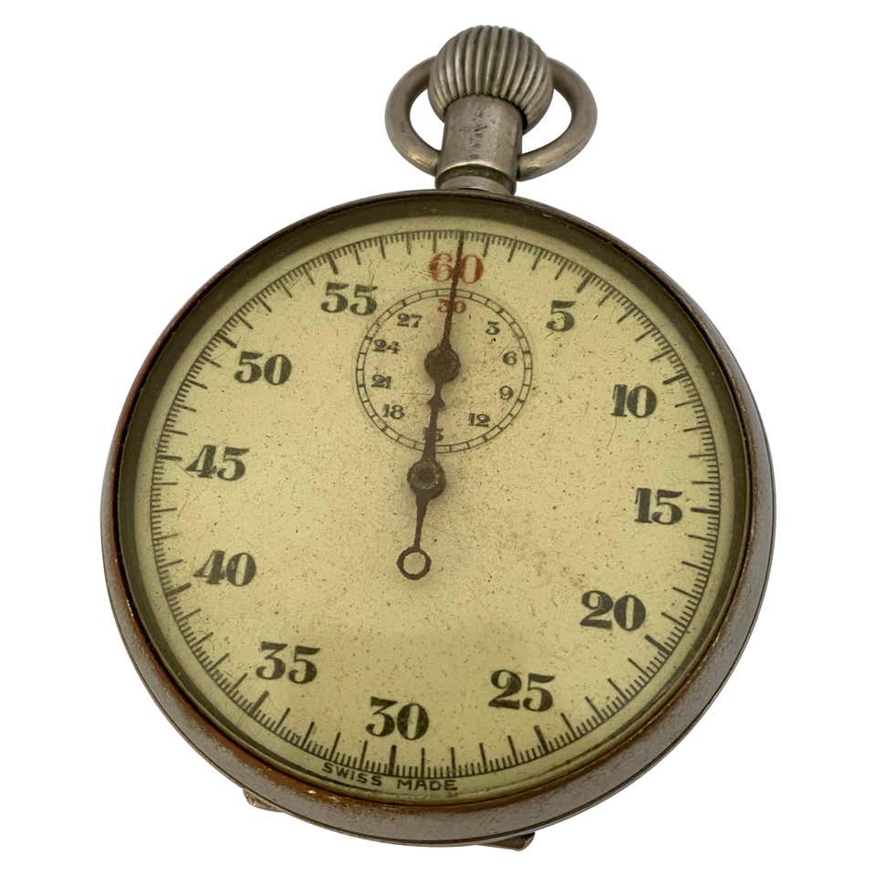 Findlay and Co. Silver Plate Stopwatch For Sale at 1stDibs | silver ...