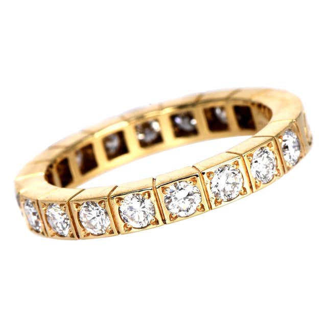 Fancy Yellow Diamond Gold Eternity Band Ring For Sale at 1stDibs ...