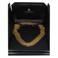 Elsa Peretti Collier en maille d'or jaune pour Tiffany & Co.