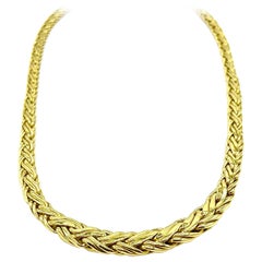 Tiffany & Co. Graduated Byzantine 18K Yellow Gold Necklace