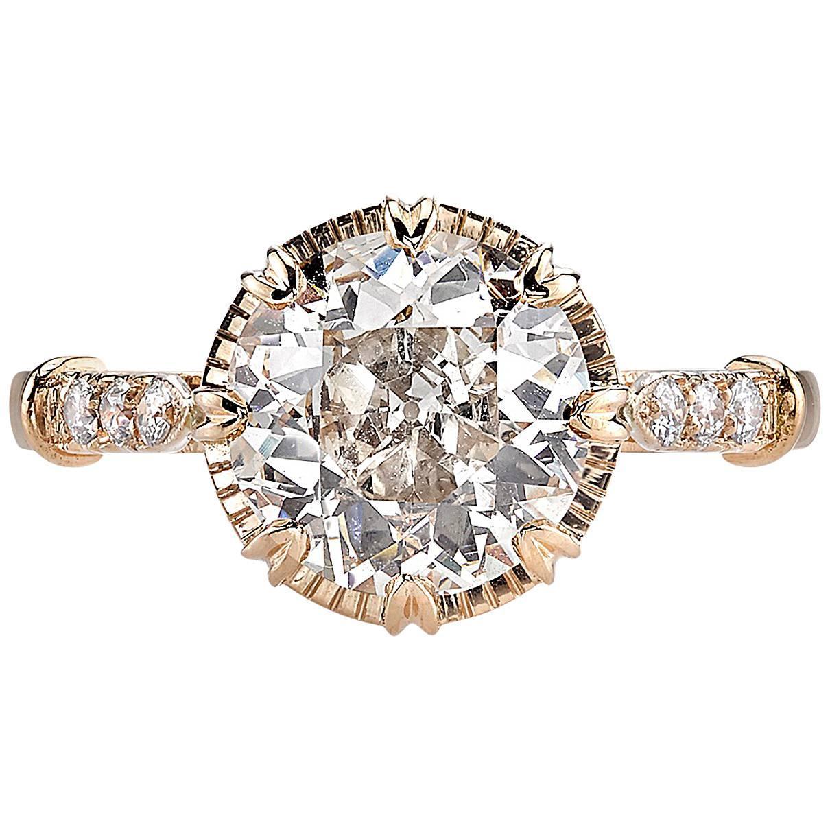 Beautiful Brown Diamond Gold Engagement Ring at 1stdibs