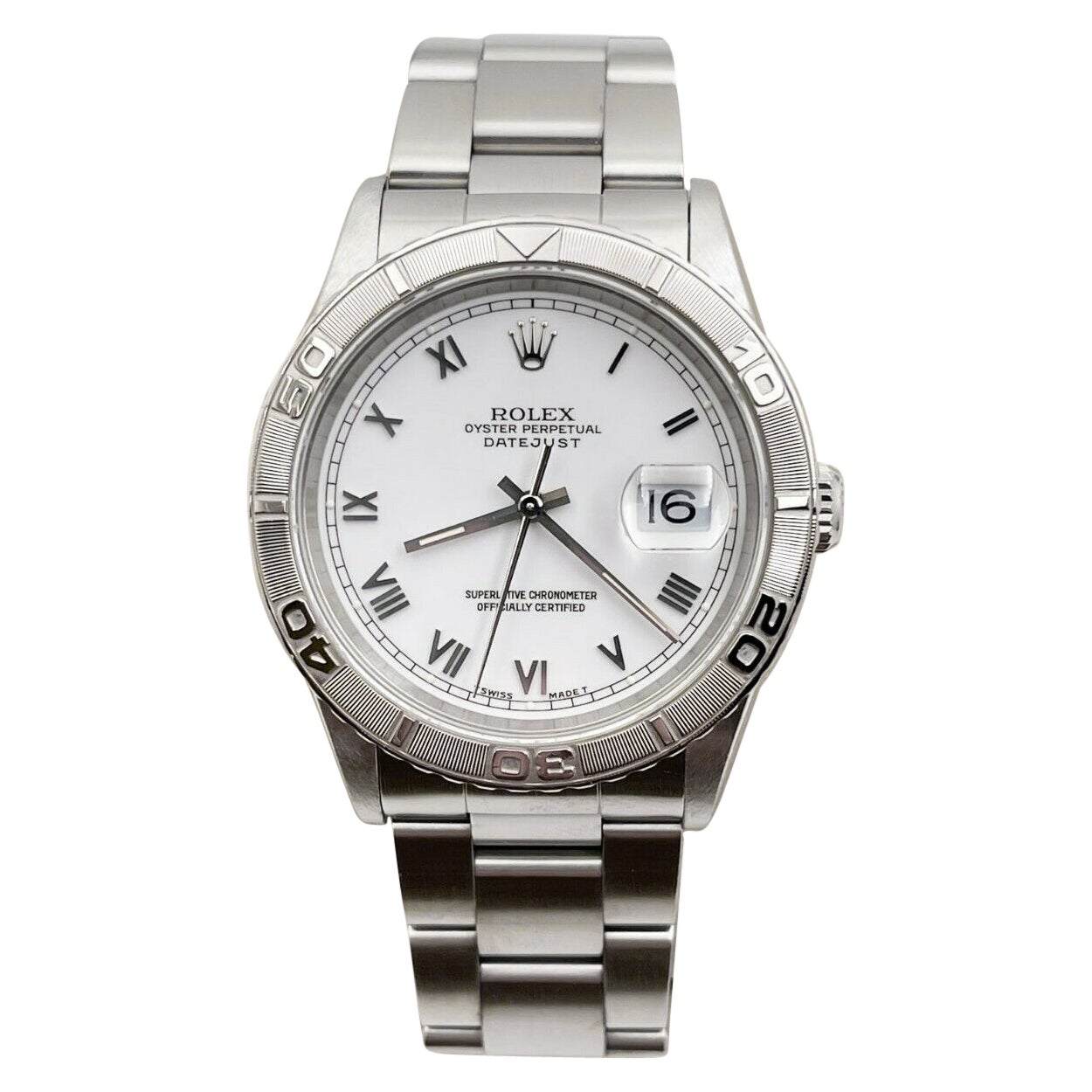 Rolex 16264 Datejust White Dial Thunderbird Stainless Steel For Sale