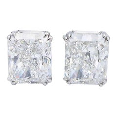 Emilio Jewelry GIA-zertifizierte 6,00 Karat Diamant-Ohrstecker mit Strahlenschliff