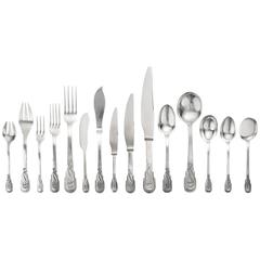 A Spanish silver Art Deco flatware service, Jaume Mercade, Barcelona, circa 1930 6