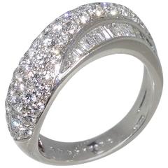Boucheron Unusual Diamond Gold Band Ring