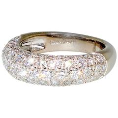 Cartier Diamond Gold Half Band Ring
