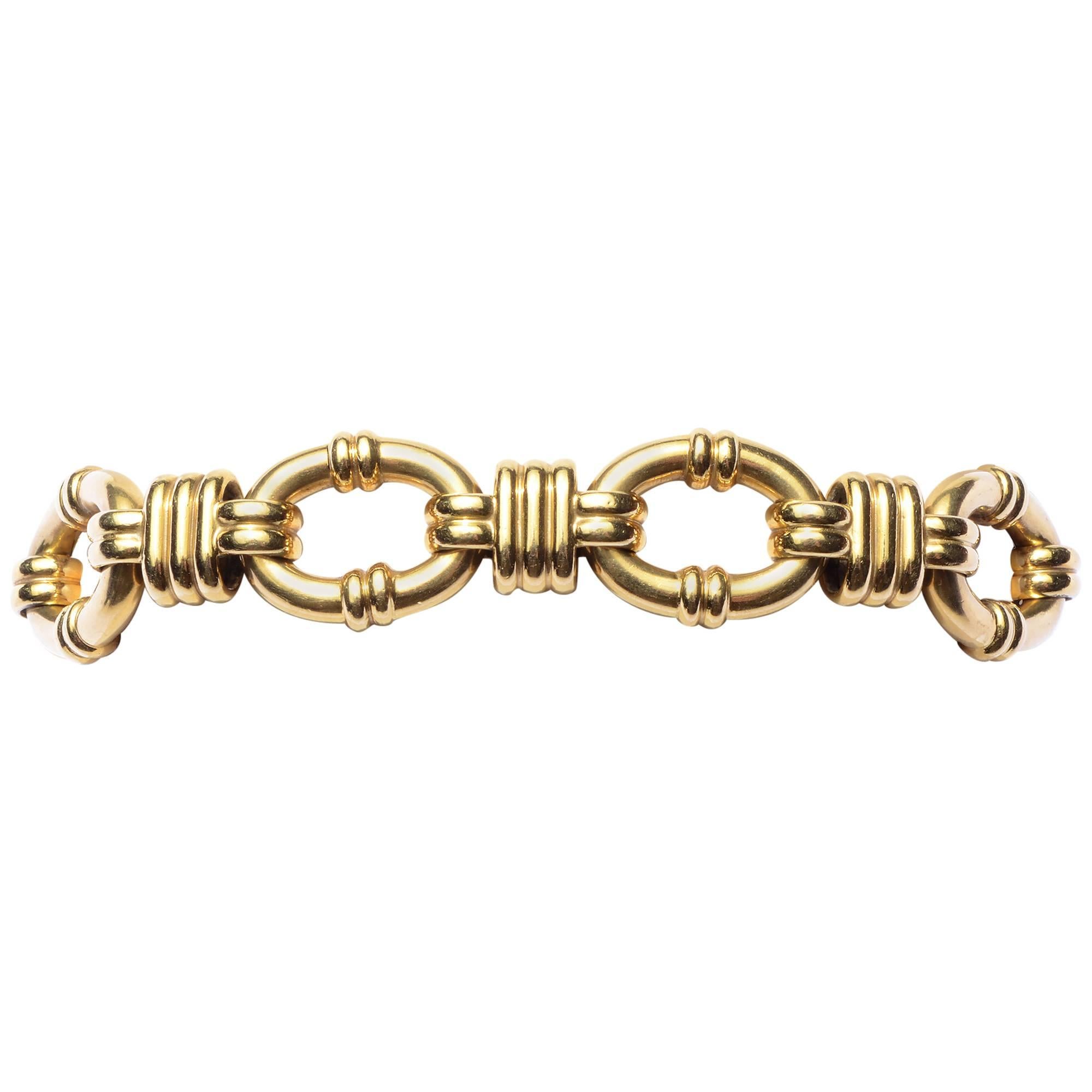 Tiffany & Co. Gold Oval Links Bracelet