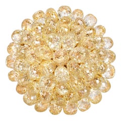 20 Karat Ausgefallener gelber Briolette- und Diamantring von Jupiter Rain
