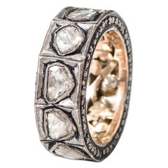 Art-Deco Style 1.57 Carat Diamond Eternity Band Ring