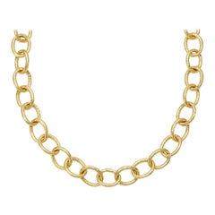 Susan Lister Locke Medium Link Hand Hammered Chain in 18kt Gold