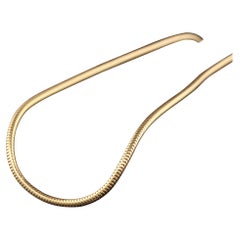 Vintage Estate 14K Yellow Gold Snake Chain