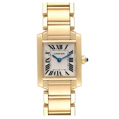 Cartier Tank Francaise Yellow Gold Quartz Ladies Watch W50002N2
