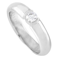 Tiffany & Co. Etoile Platinum 0.19 Ct Diamond Solitaire Ring