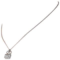 Hermès Diamond Gold Handbag Pendant Necklace