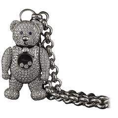 Chopard Sapphire Diamond Gold Dancing Bear Necklace