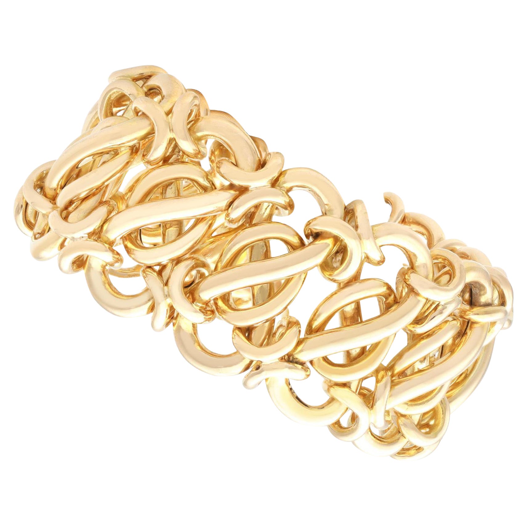 18 Karat Gelbgold Vintage-Armband