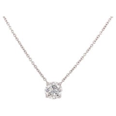 Solitaire Diamond Pendant/Necklace