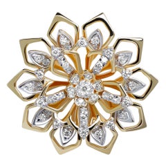 20th Century Designer Sun-Flower Earrings