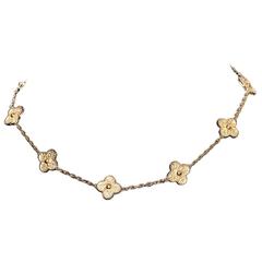 Van Cleef & Arpels 10 Motif Collier Alhambra Vintage