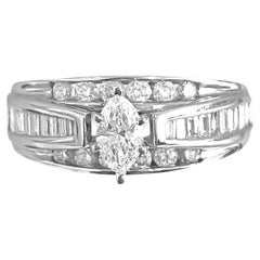 Vintage 2.40 Carat Diamond 14K Gold Engagement Ring