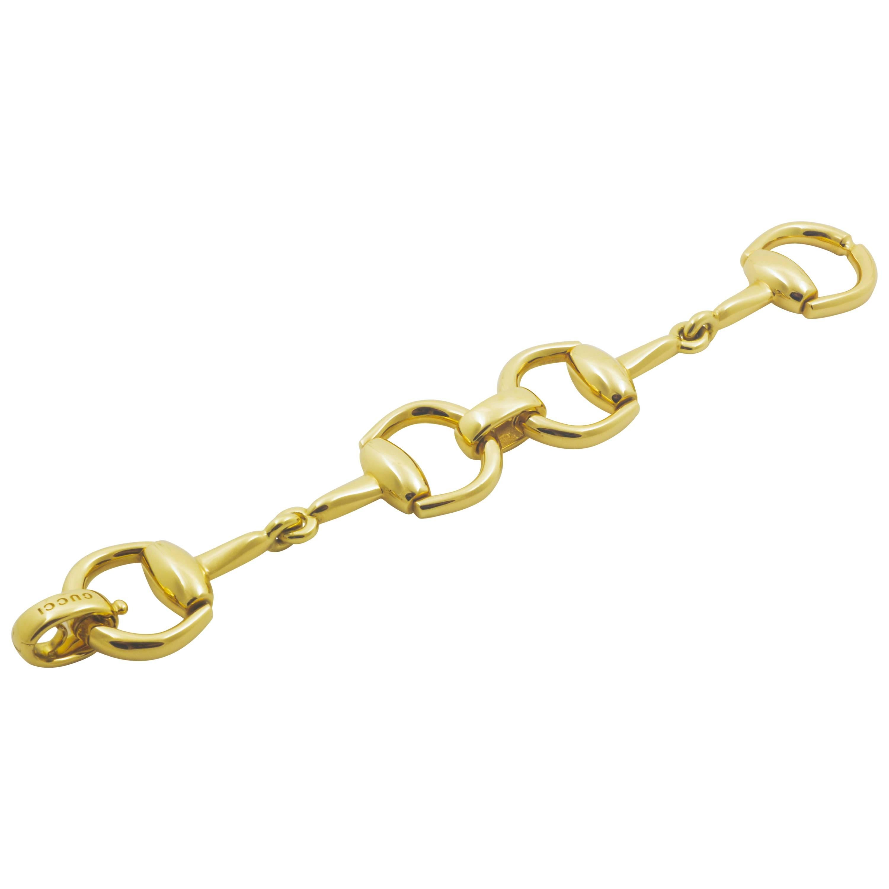 Gucci Gold Horsebit Bracelet