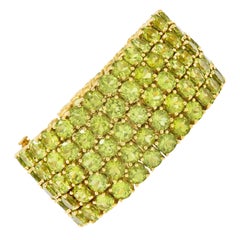 Paolo Costagli 145.00 Carats Peridot 18 Karat Rose Gold Gemstone Bracelet