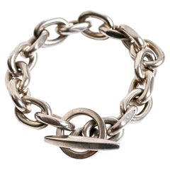 Randers Denmark Sterling Silver Heavy Chain Bracelet