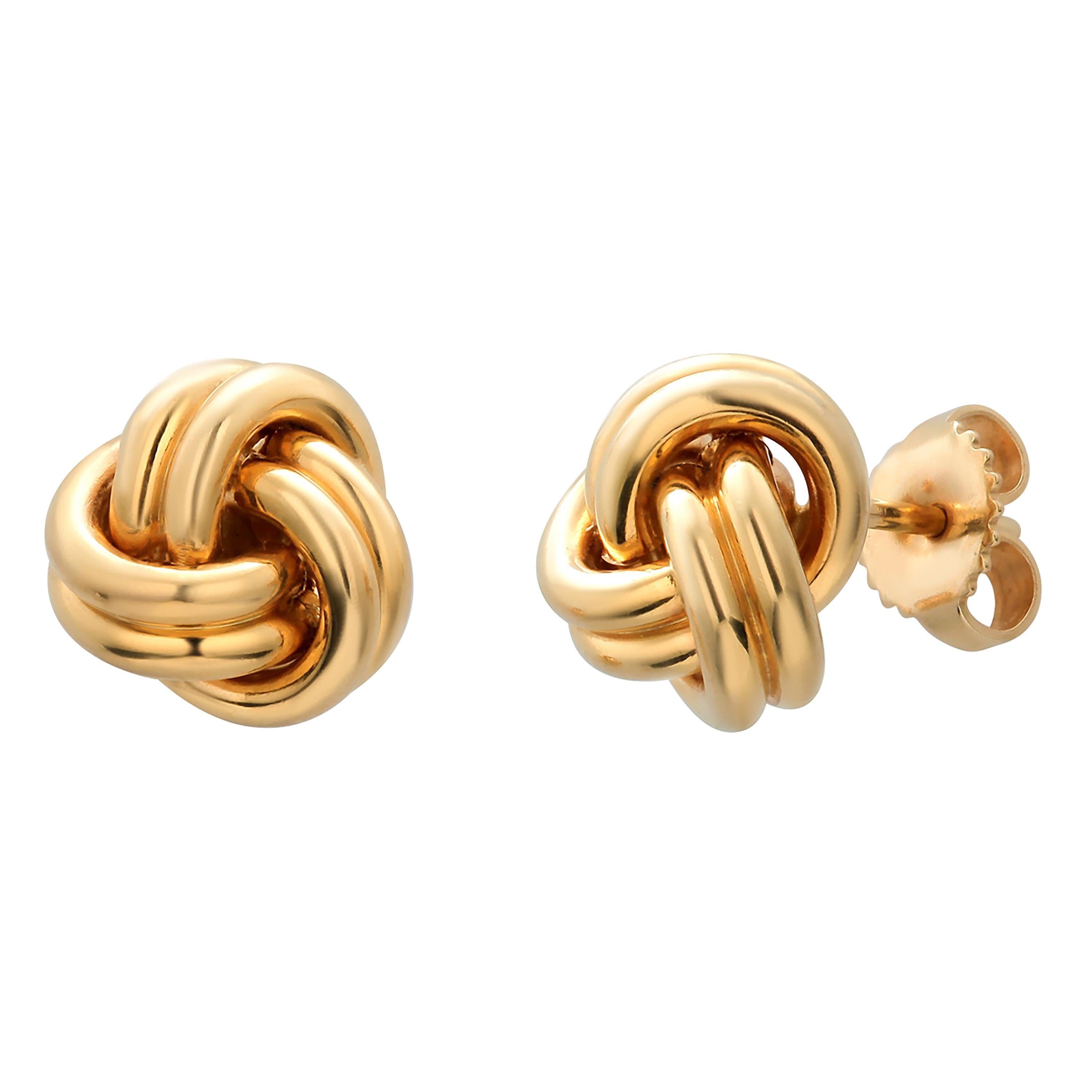 Tiffany and Co Eighteen Karat Gold Knot Stud Earrings