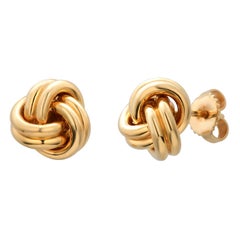 Tiffany and Co. Clous d'oreilles à nœuds en or 18 carats