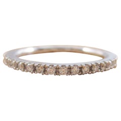 Elma Bracelet demi-anneau en or blanc 18 carats et diamants
