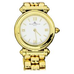 Baume & Mercier Lady's Yellow Gold Quartz Wristwatch