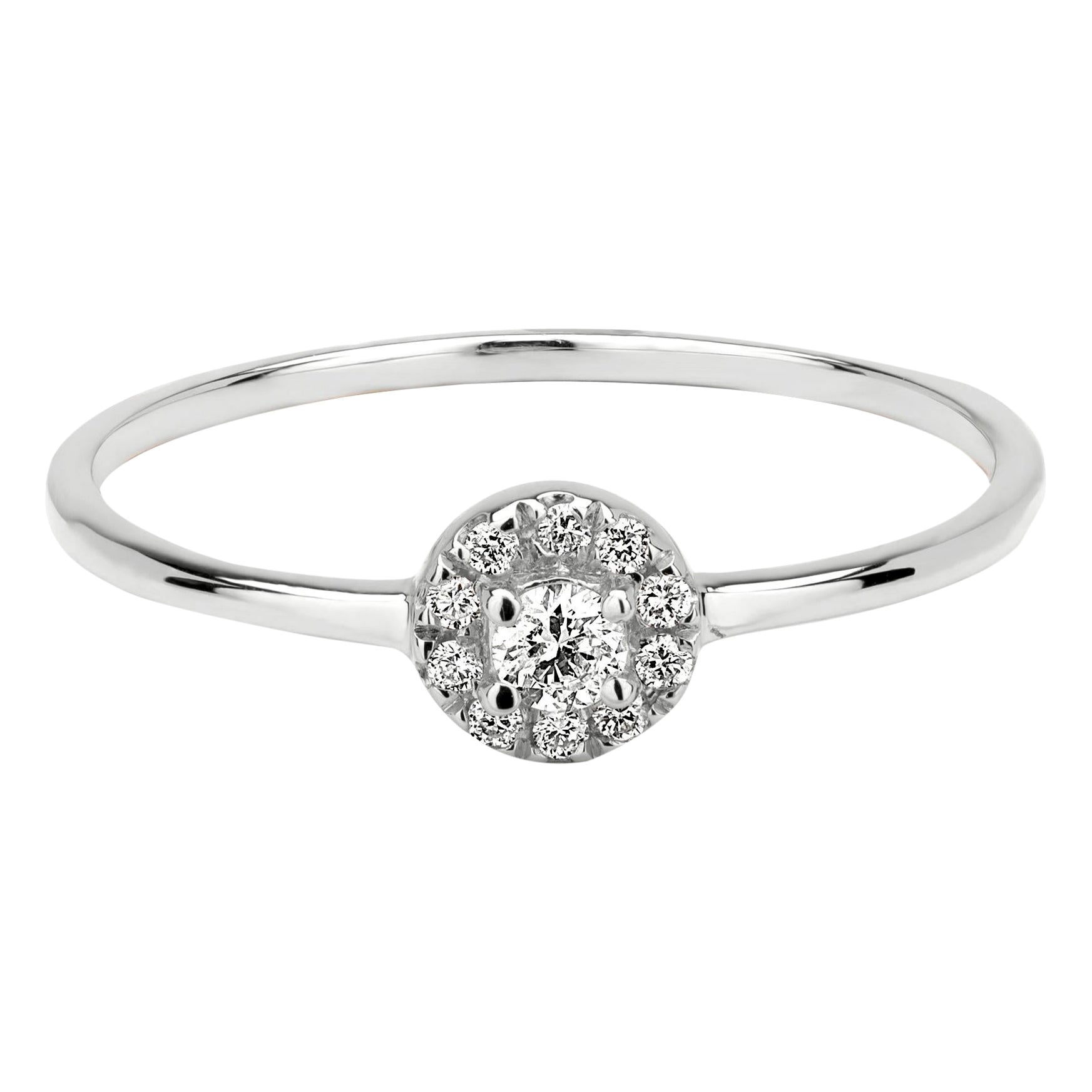 Luxle Center Design Diamond Ring in 18K Yellow Gold For Sale at 1stDibs