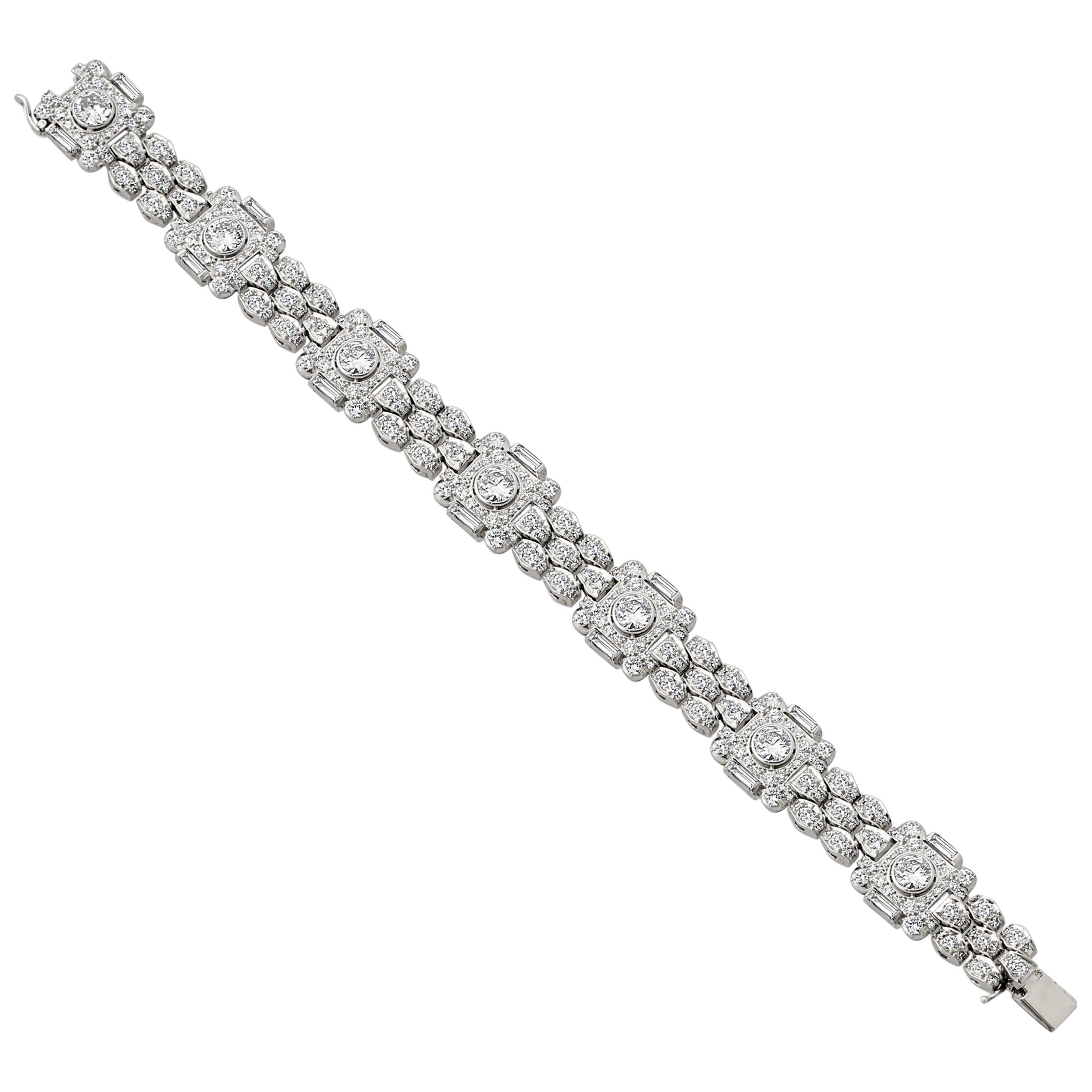 1930s Platinum & Diamond Bracelet