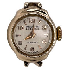 Vintage 9 Karat Gold Winegartens London E. C. 2 Clock Watch Ring